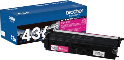Brother TN436M High Yield Magenta Genuine OEM Toner Cartridge - 6,500 pages