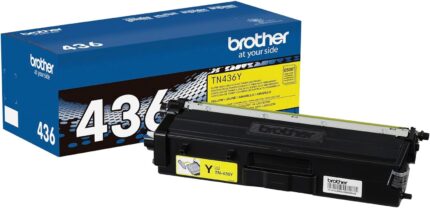 Brother TN436Y High Yield Yellow Genuine OEM Toner Cartridge - 6,500 pages