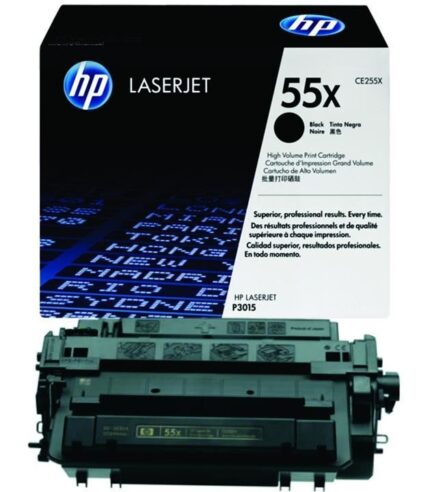 HP 55X (CE255X) Black Genuine OEM Toner Cartridge – 12,500 pages