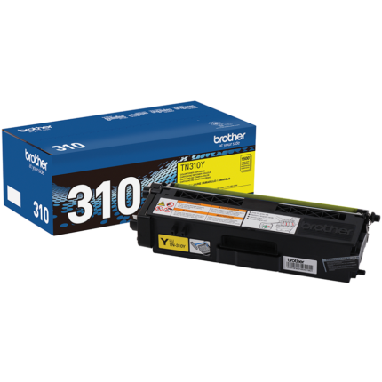 Brother TN310Y Yellow Genuine OEM Toner Cartridge - 1,500 pages
