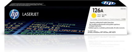 HP 126A (CE312A) Yellow Genuine OEM Toner Cartridge – 1,000 pages