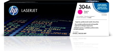 HP 304A (CC533A) Magenta Genuine OEM Toner Cartridge – 2,800 pages