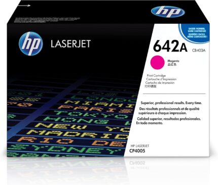 HP 642A (CB403A) Magenta Genuine OEM Toner Cartridge – 7,500 pages