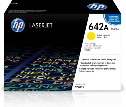 HP 642A (CB402A) Yellow Genuine OEM Toner Cartridge – 7,500 pages