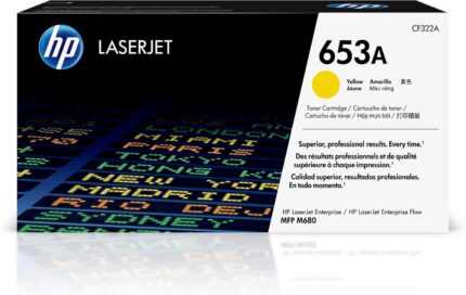 HP 653A (CF322A) Yellow Genuine OEM Toner Cartridge – 16,500 pages