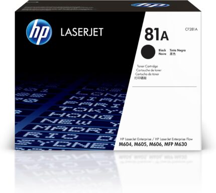 HP 81A (CF281A) Black Genuine OEM Toner Cartridge – 10,500 pages