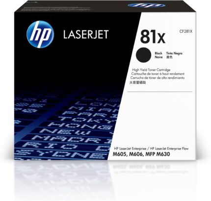 HP 81X (CF281X) Black Genuine OEM Toner Cartridge – 25,000 pages