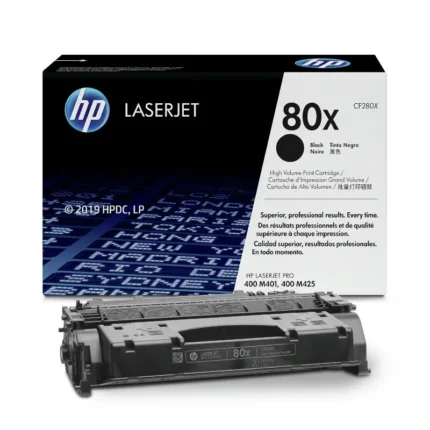 HP 80X (CF280X) Black Genuine OEM Toner Cartridge – 6,900 pages