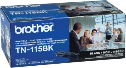 Brother TN115BK Black Genuine OEM Toner Cartridge - 5,000 pages