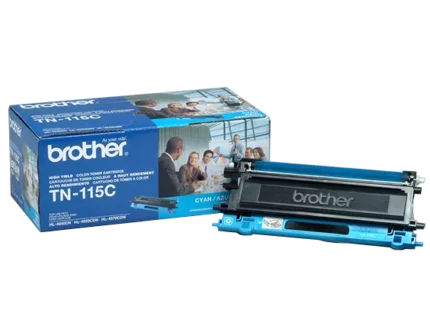 Brother TN115C Cyan Genuine OEM Toner Cartridge - 4,000 pages