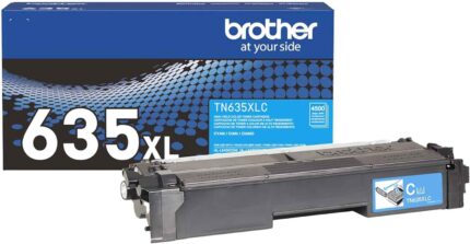 Brother TN635XLC Cyan Genuine OEM Toner Cartridge - 4,500 pages