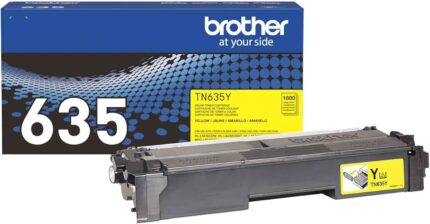 Brother TN635Y Yellow Genuine OEM Toner Cartridge - 1,800 pages